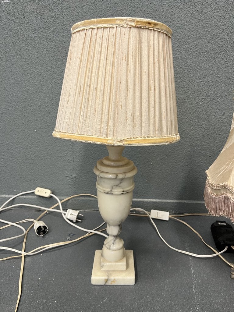 Grote set vintage / antieke tafel lampen, Ophalen of Verzenden