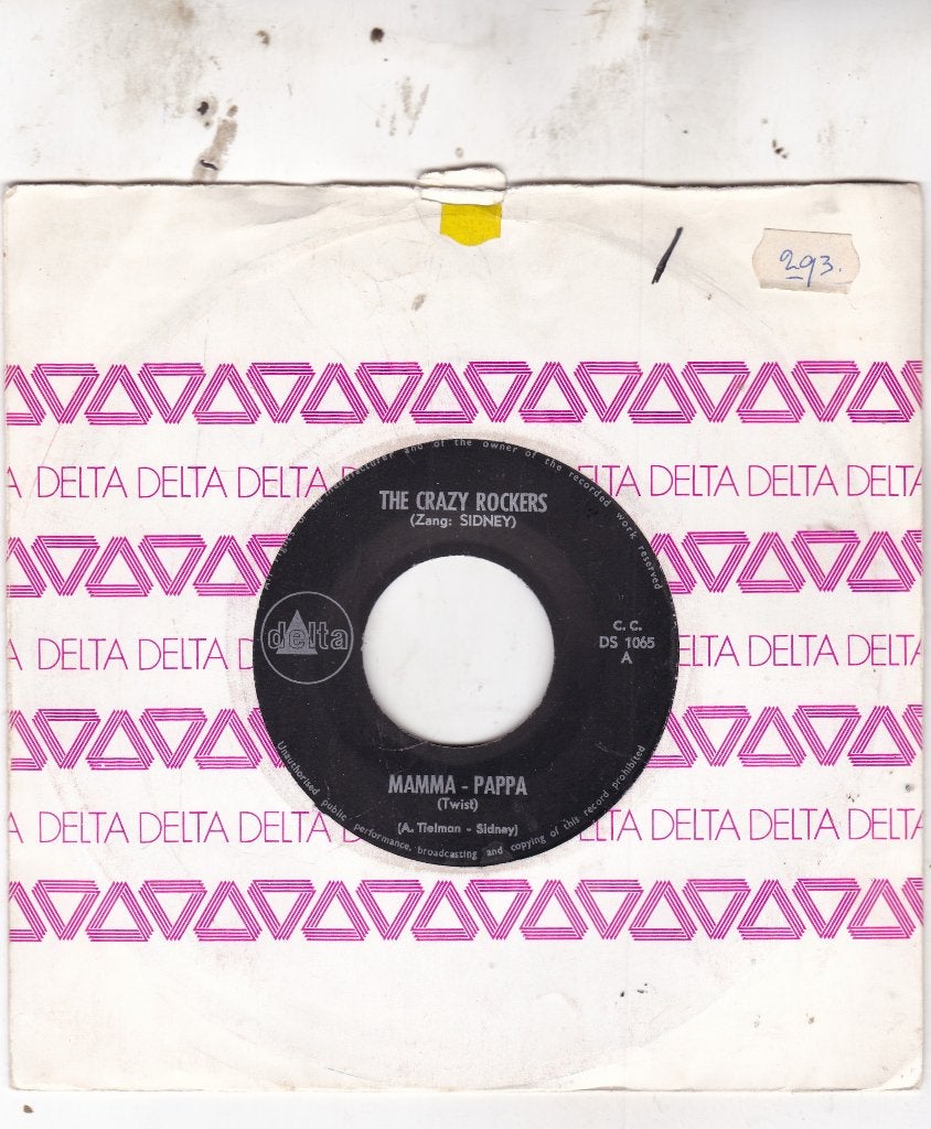 Nederbeat  The Crazy Rockers ( 1963 ), Ophalen of Verzenden, Zo goed als nieuw, 7 inch, Pop