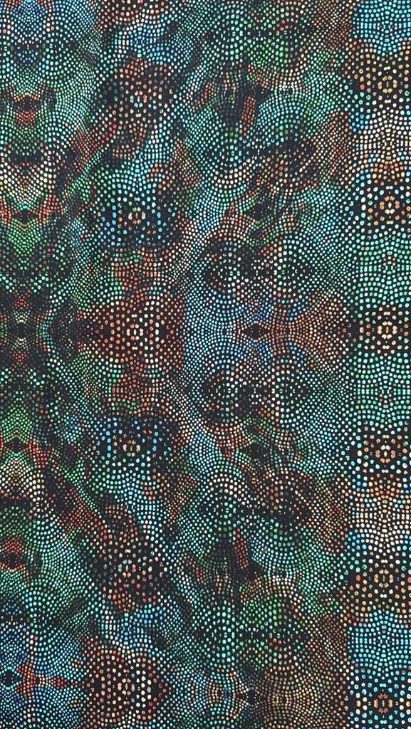 Mozaic tricot, Hobby en Vrije tijd, Stoffen en Lappen, 120 cm of meer, Ophalen of Verzenden, Zo goed als nieuw, Katoen