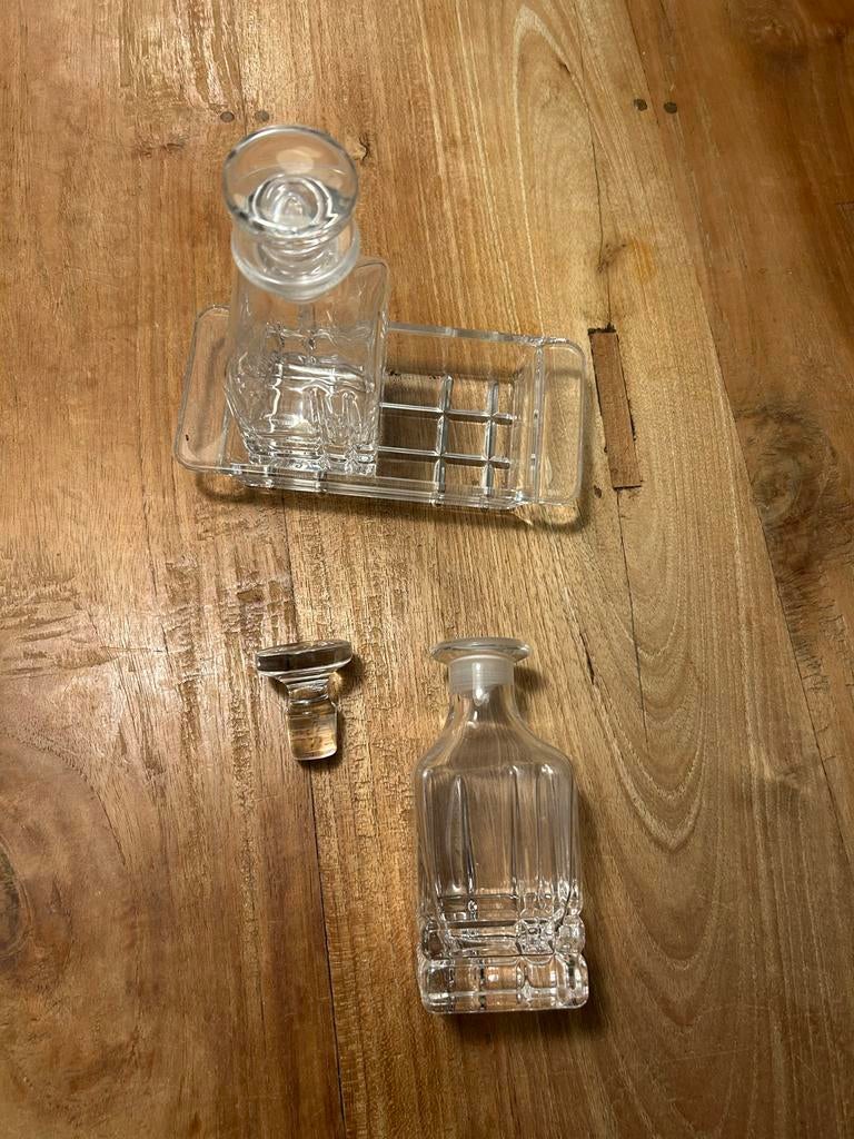 Azijn en Olijfolie Setje - Glazen Flesjes met Houder, Overige typen, Ophalen of Verzenden, Gebruikt, Glas