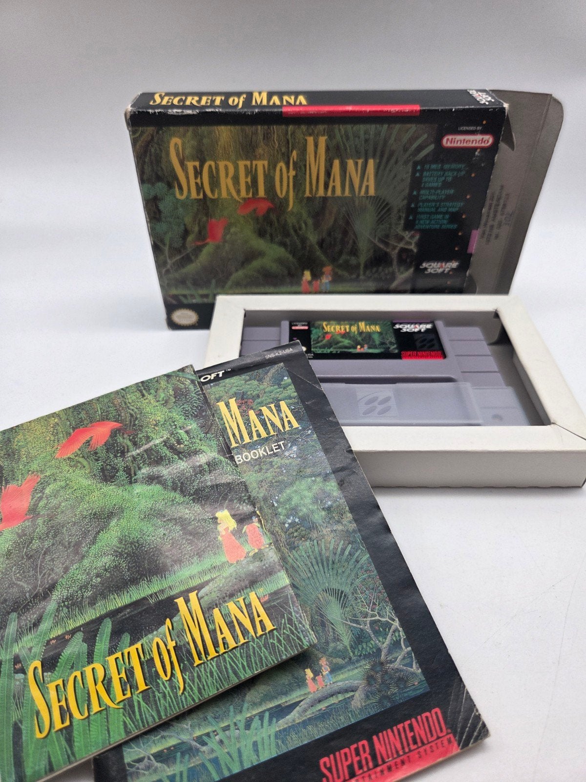 Secret of Mana SNES - Compleet met doos en handleiding, Gebruikt, Onbekend, Eén computer, Ophalen of Verzenden