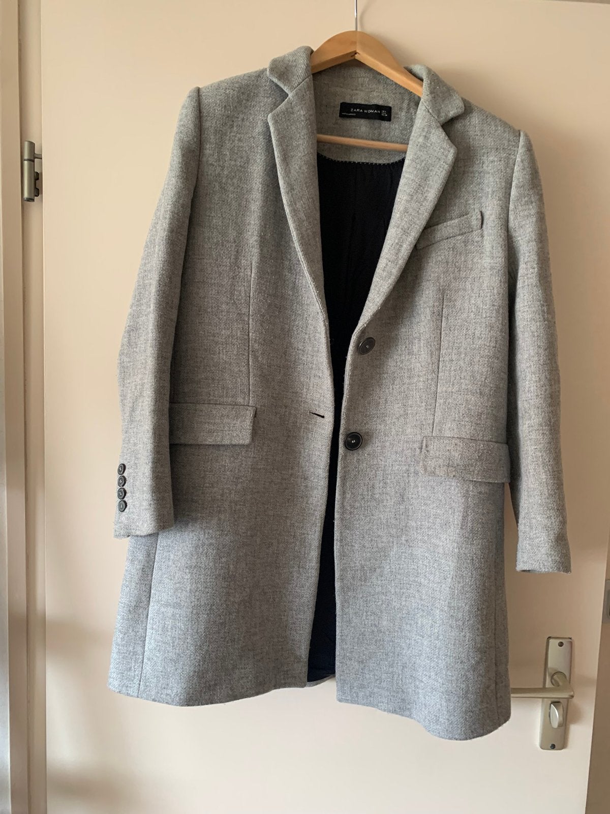 Zara tussen jas, Ophalen of Verzenden, Gedragen, Maat 38/40 (M), Grijs