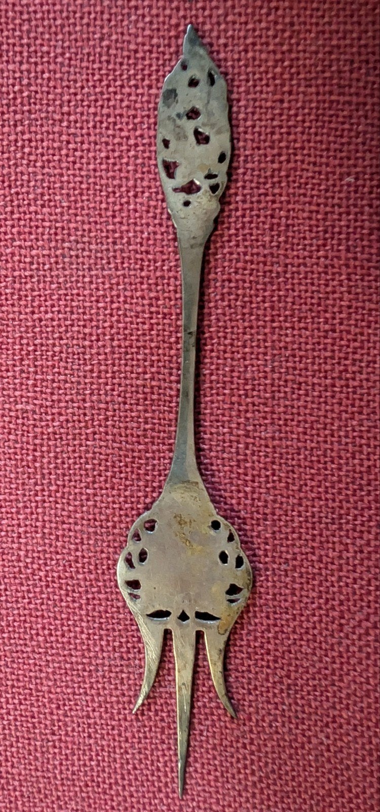 Antieke zilveren cakevork / broodvork Oud Hollandsch 1919, Ophalen of Verzenden