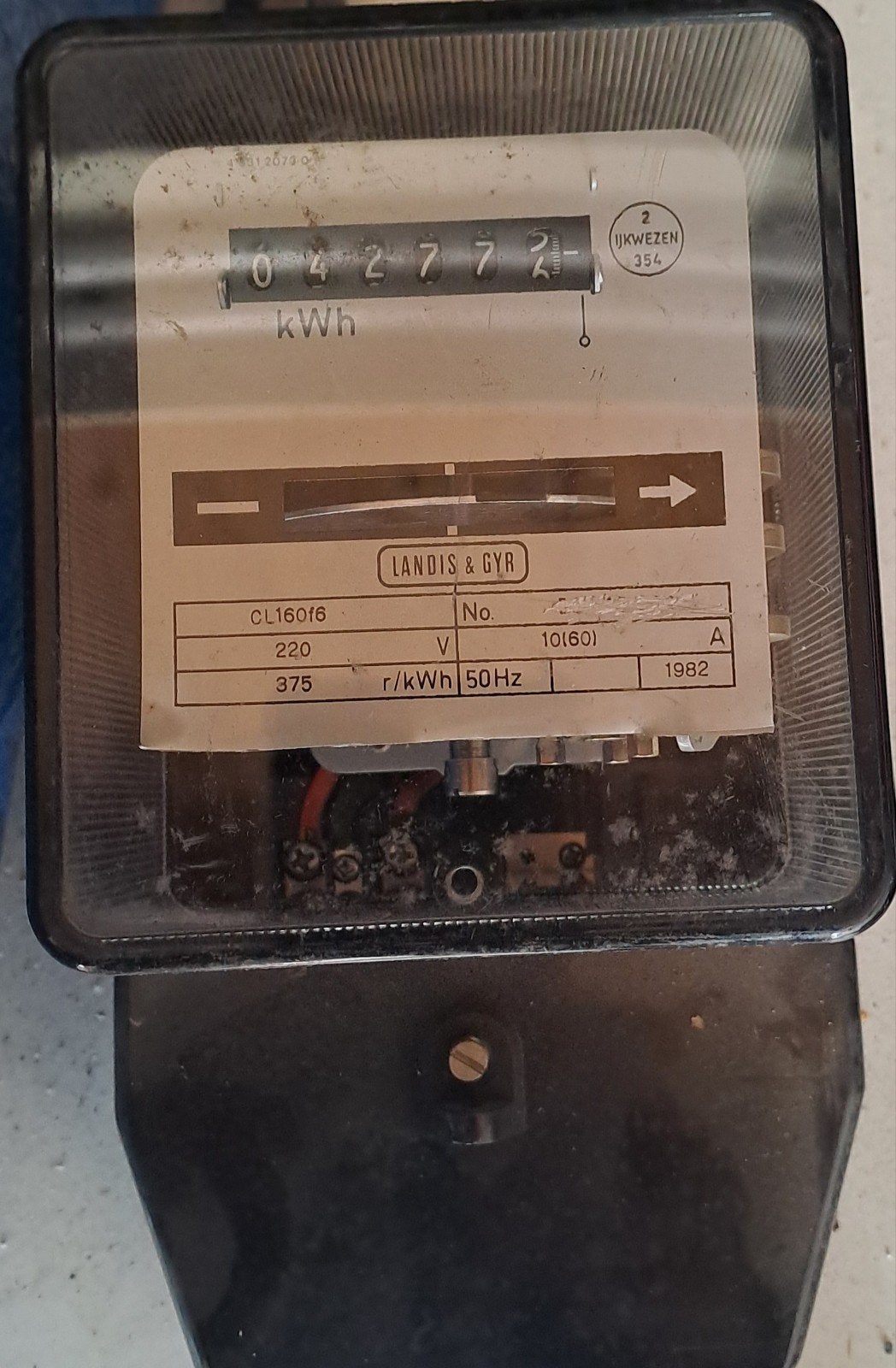 kwh elektra meter (stroommeter), Ophalen of Verzenden, Elektriciteit