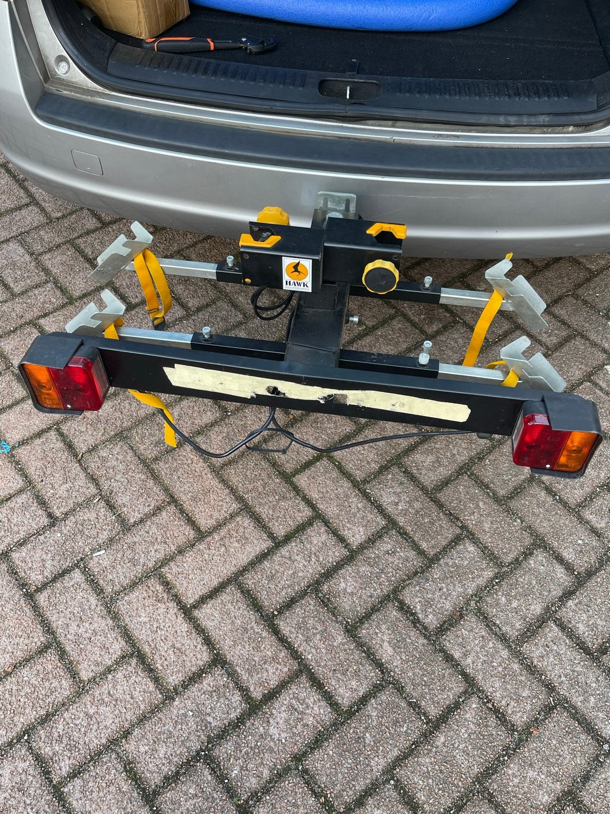 Spinder Hawk fietsendrager voor 2 fietsen (excl. frameklemme, Ophalen, 2 fietsen, Gebruikt, Trekhaakdrager