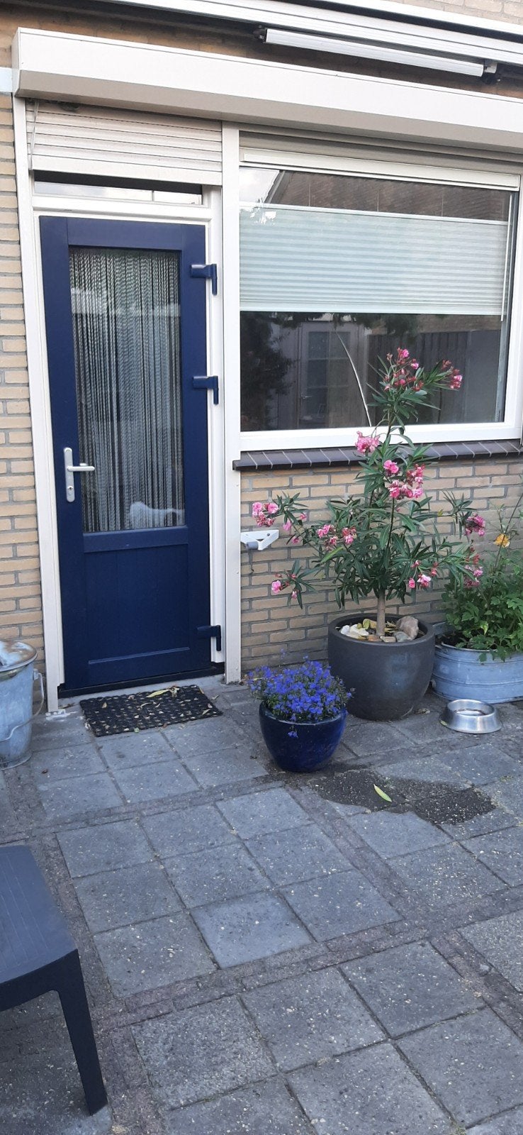 Buitendeur met zijraam en hr++ isolatieglas, RAL 5011, Ophalen, Glas, Buitendeur, 200 tot 215 cm