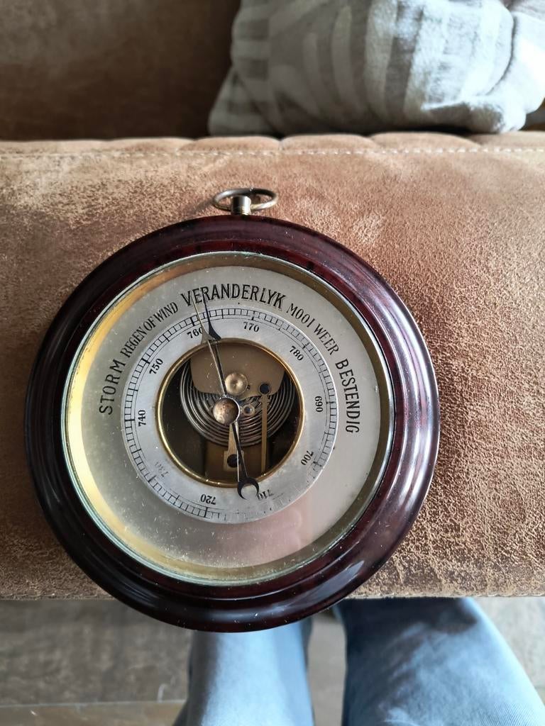 Antieke Barometer - bakkeliet, Ophalen of Verzenden, Gebruikt, Barometer