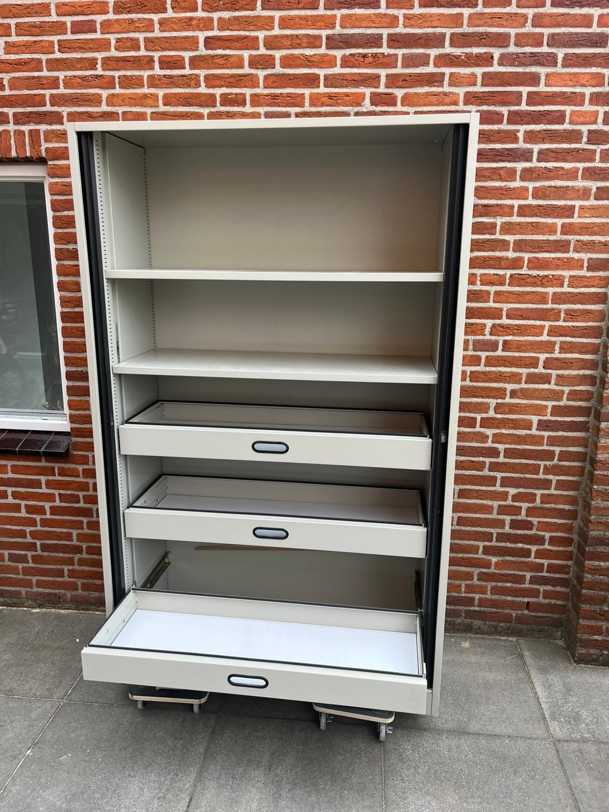 Roldeur kast  met laden 1.93x120x45, Ophalen, Gebruikt, Kast