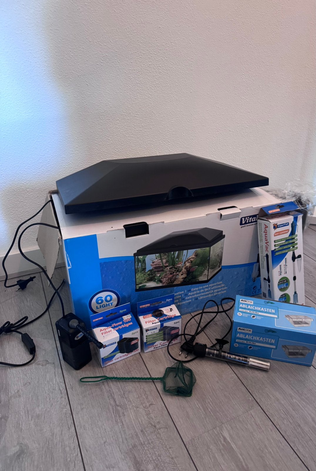 60l aquarium compleet, Ophalen, Gebruikt, Leeg aquarium