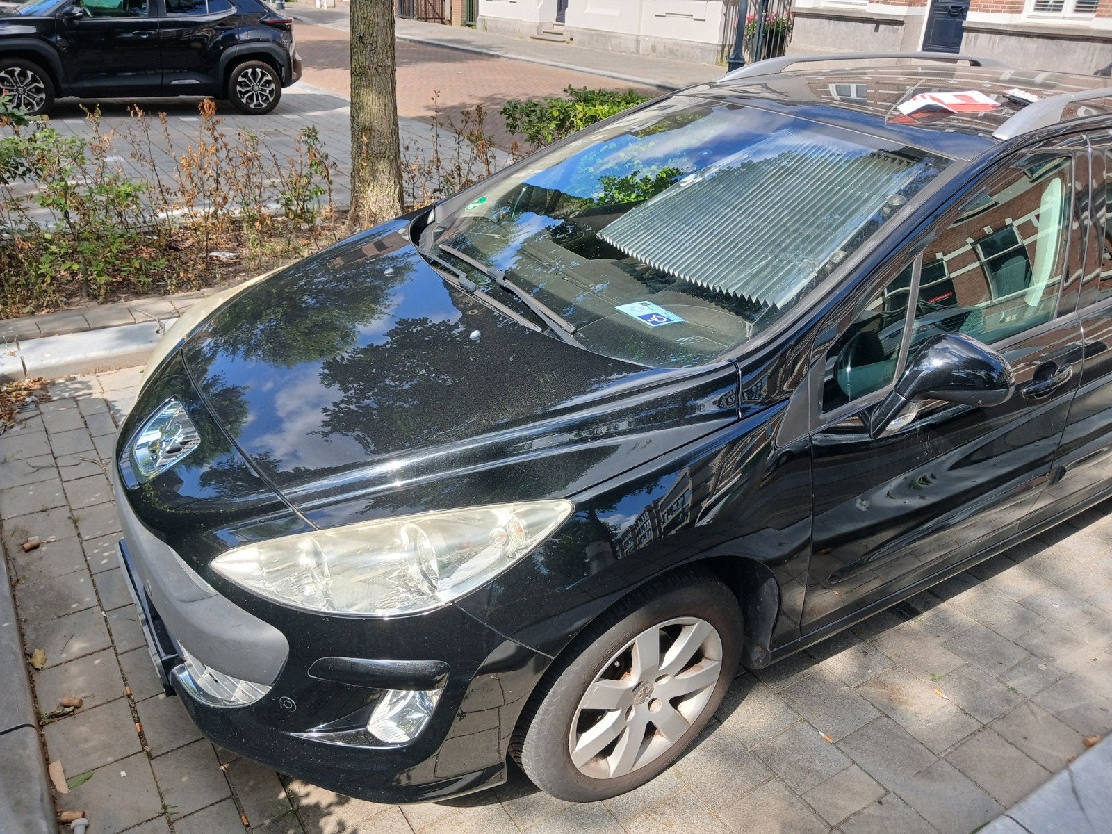 Peugeot 308 1.6 VTI 16V SW 7P 2010 Zwart, Auto's, Voorwielaandrijving, 15 km/l, 4 cilinders, 7 stoelen