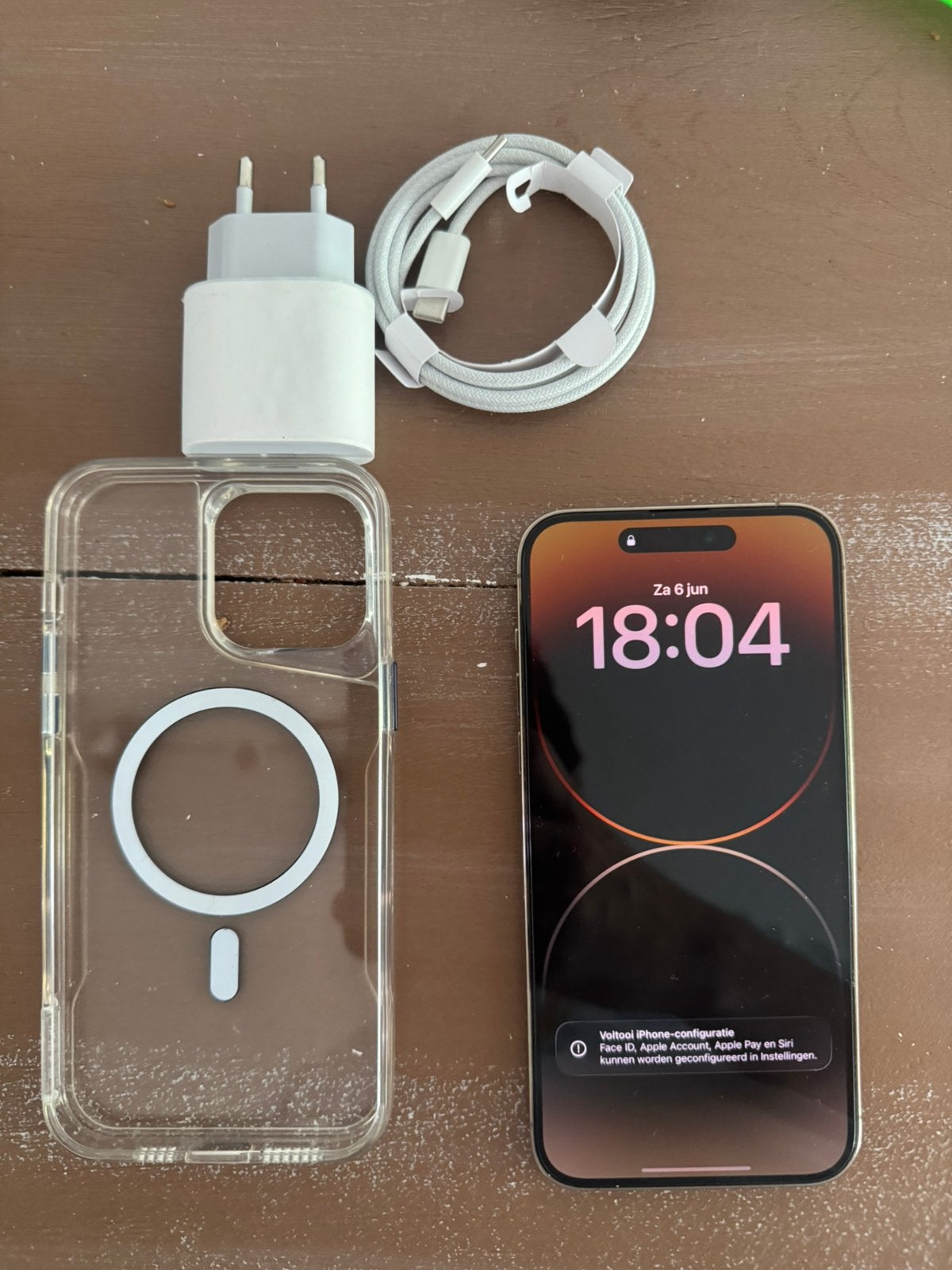 Iphone 14 pro max, Telecommunicatie, Mobiele telefoons | Apple iPhone, 128 GB, Zwart, Ophalen of Verzenden, Zo goed als nieuw