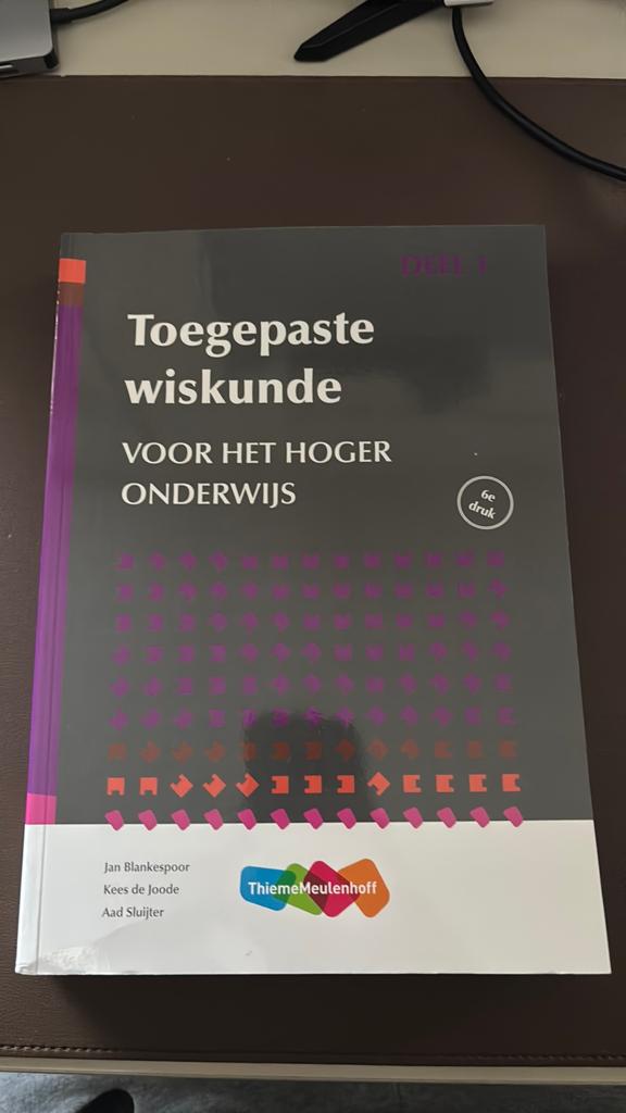 Toegepaste Wiskunde Voor Het Hoger Onderwijs, Ophalen of Verzenden, Zo goed als nieuw, J.H. Blankespoor; C. de Joode; A. Sluijter