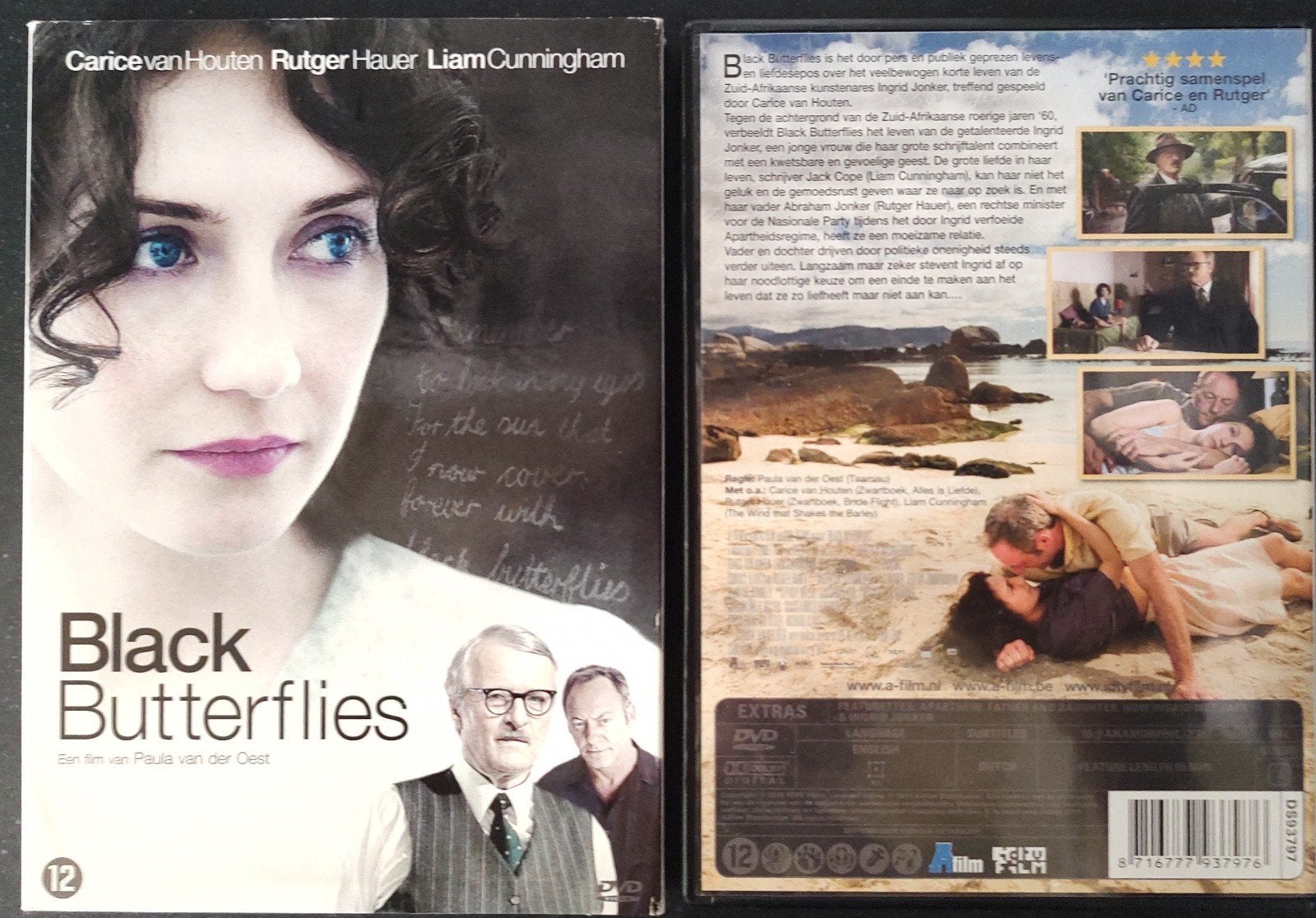 Black butterflies. DVD. Carice van Houten. Rutger Hauer 2010, Waargebeurd drama, Alle leeftijden, Nederlands, Ophalen of Verzenden