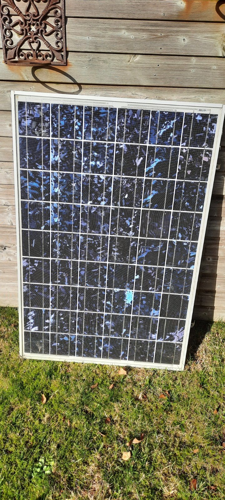 Photowatt Zonnepaneel 125Wp met optionele platdakbak 8 stuks, Ophalen, Gebruikt, Paneel, 100 tot 200 wattpiek