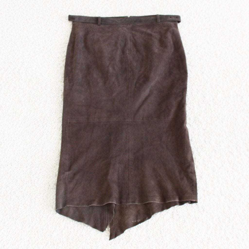 Zeer Mooie Zacht Leren Mark Rok (Maat 40) € 55,-, Maat 38/40 (M), Bruin, Ophalen of Verzenden, Zo goed als nieuw