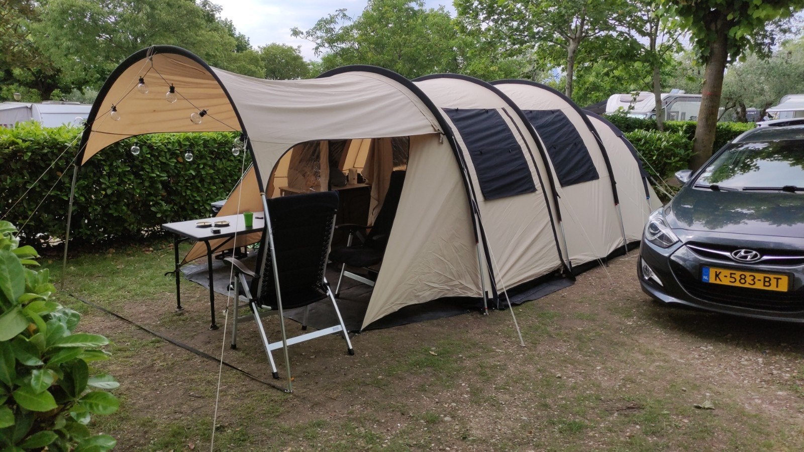 Obelink Porto Ercolé tunneltent - Katoen/polyester, Ophalen, Gebruikt, Tot en met 4