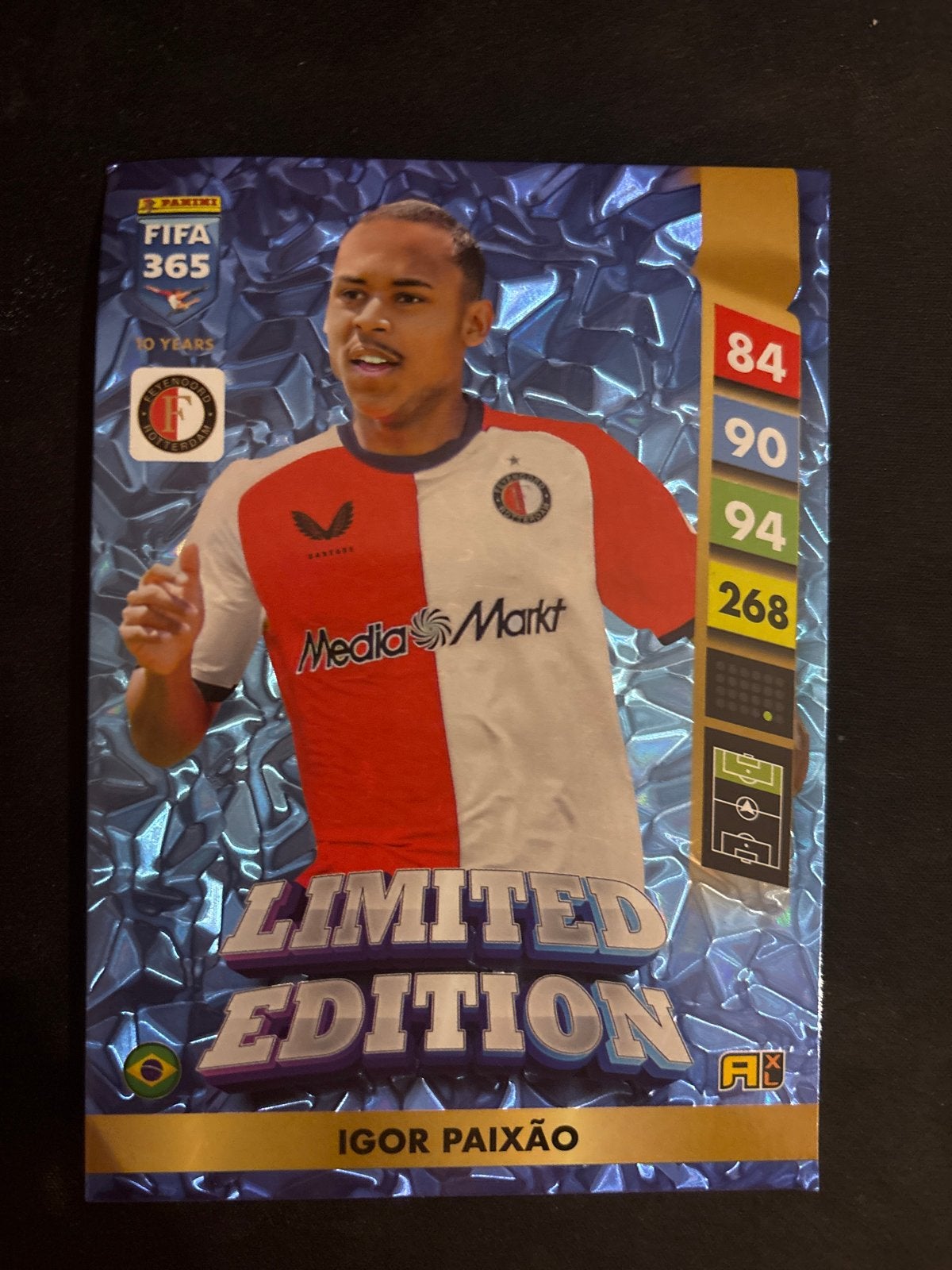 Panini FIFA 365 Limited Edition Igor Paixão Feyenoord, Ophalen of Verzenden, Zo goed als nieuw, Feyenoord, Spelerskaart