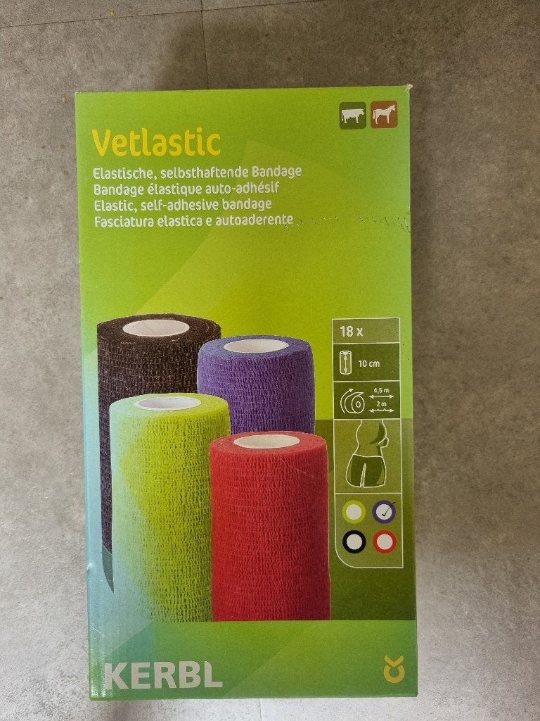 Kerbl Vetlastic elastisch zelfhechtend bandage 18st 10cm, Overige merken, Ophalen of Verzenden, Nieuw, Overige typen