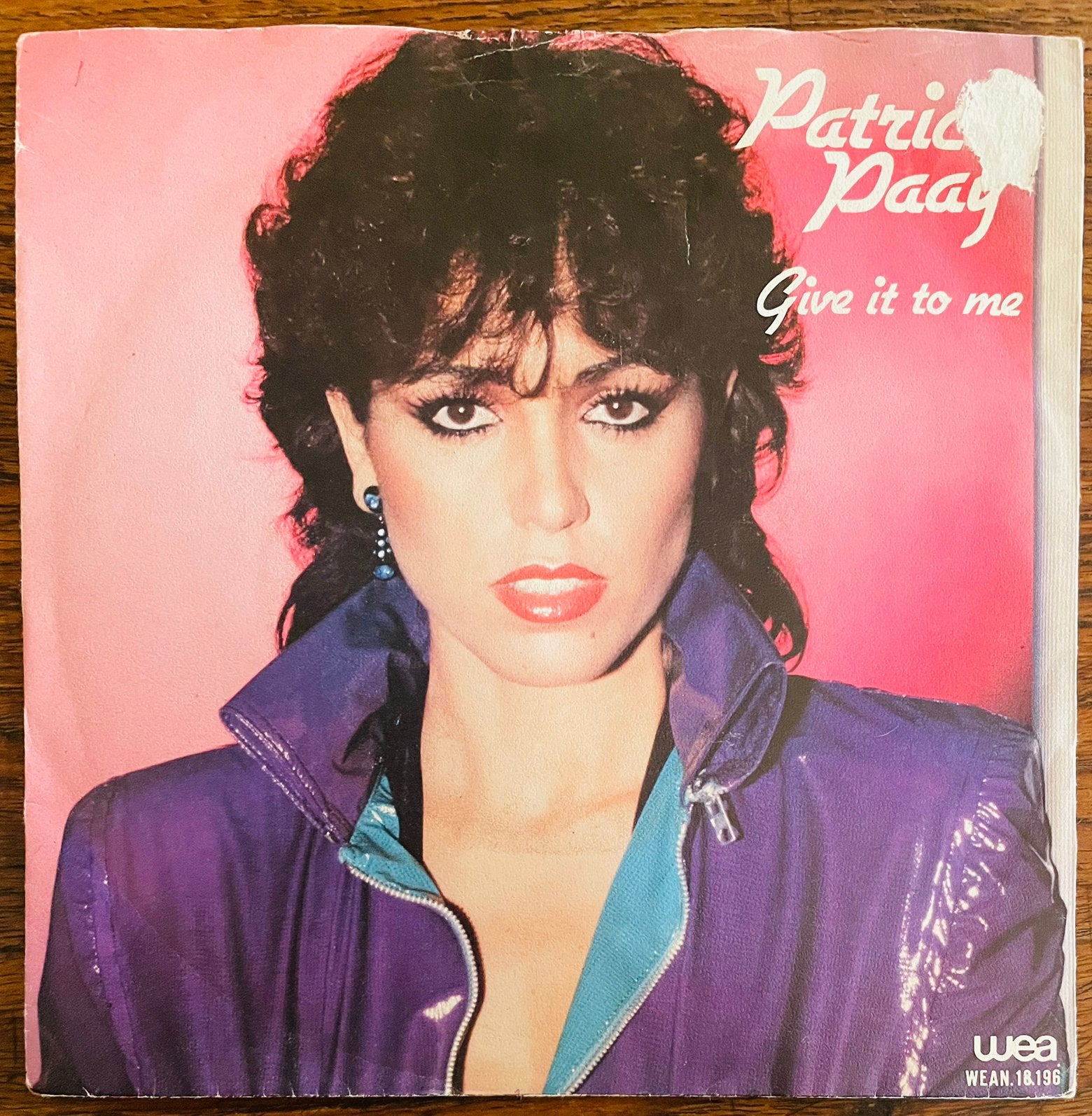 Patricia Paay Give It To Me 1980, Cd's en Dvd's, Vinyl | Pop, Pop, 7 inch, Ophalen of Verzenden, Zo goed als nieuw