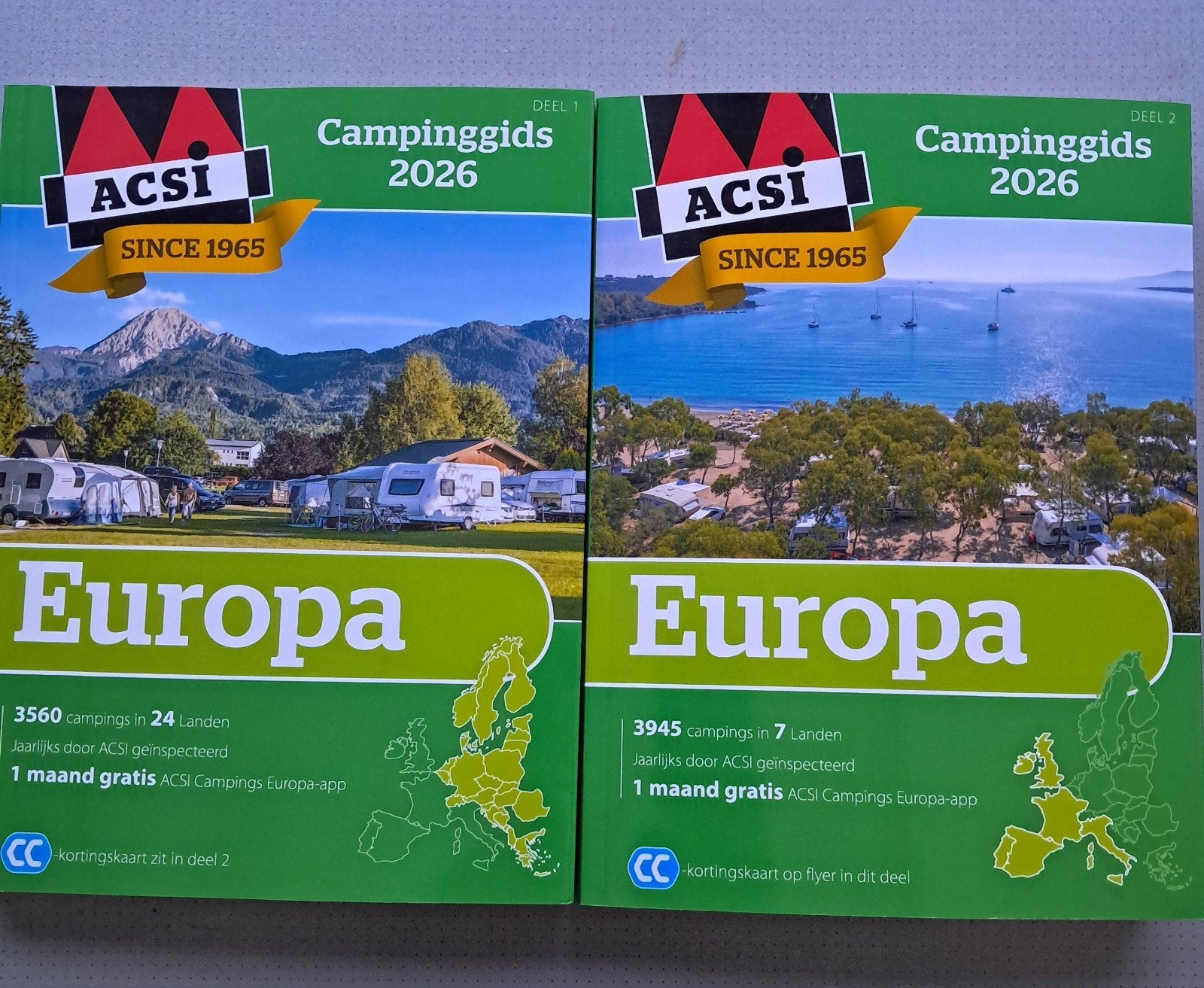 2 NIEUWE ACSI BOEKEN 2026 geen CARD, Ophalen, Nieuw