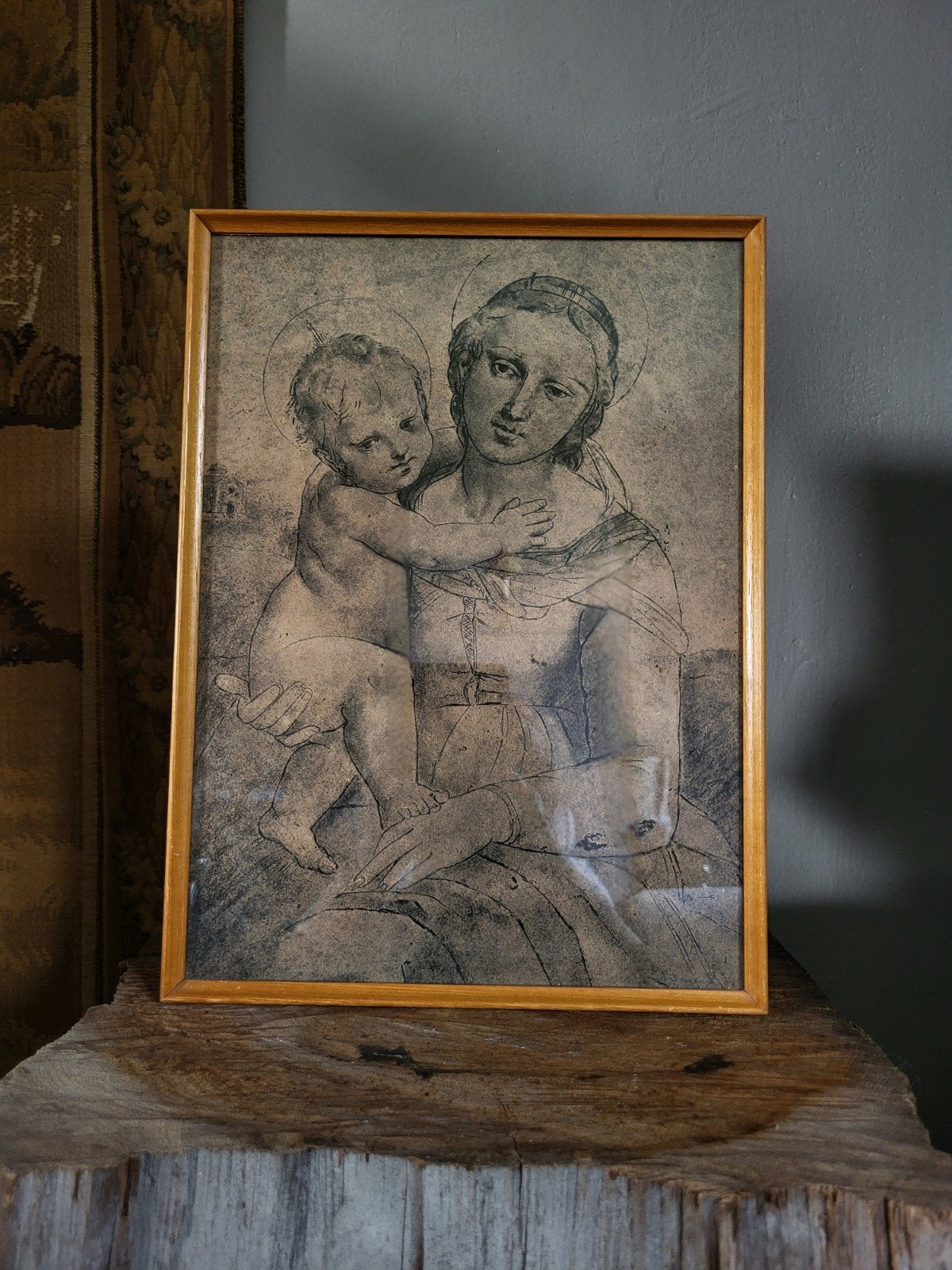 Madonna en Kind Schilderij, Ophalen of Verzenden