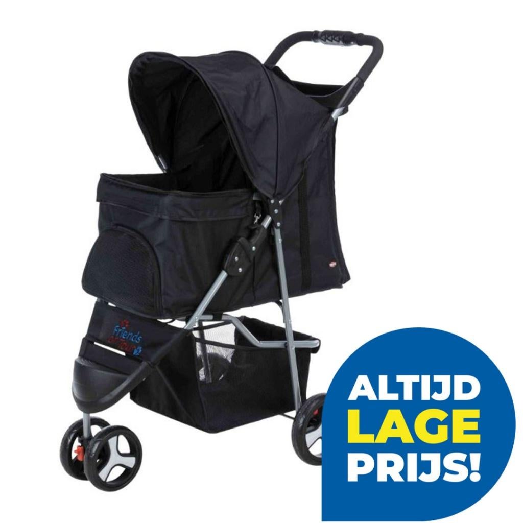 Trixie Hondenbuggy Zwart, Trixie, Minder dan 20 kg, -, Opvouwbaar