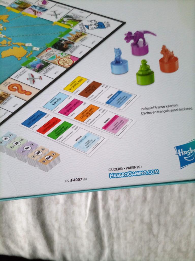 Nieuwe, Monopolie wereldreis.., Drie of vier spelers, Ophalen of Verzenden, Nieuw, Hasbro.