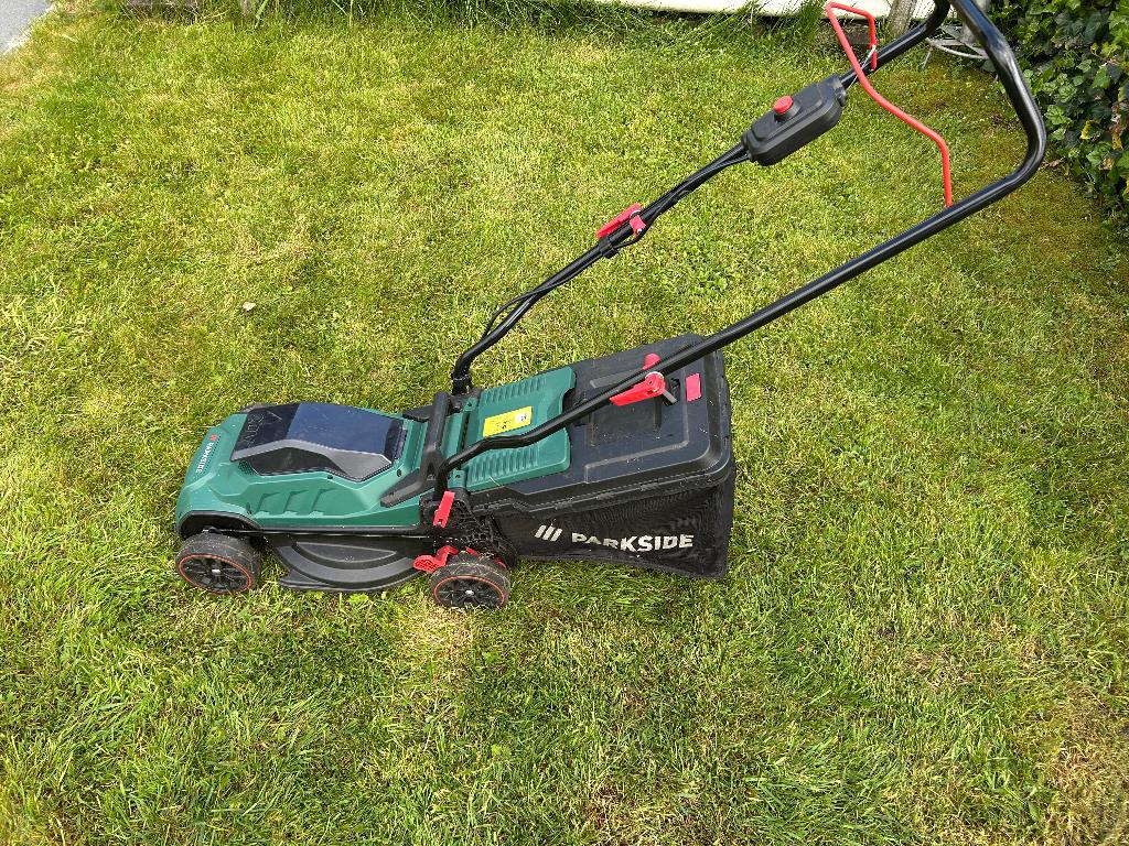 Parkside  20V accu grasmaaier, Ophalen, Cirkelmaaier, Accu-grasmaaier, Opvangzak
