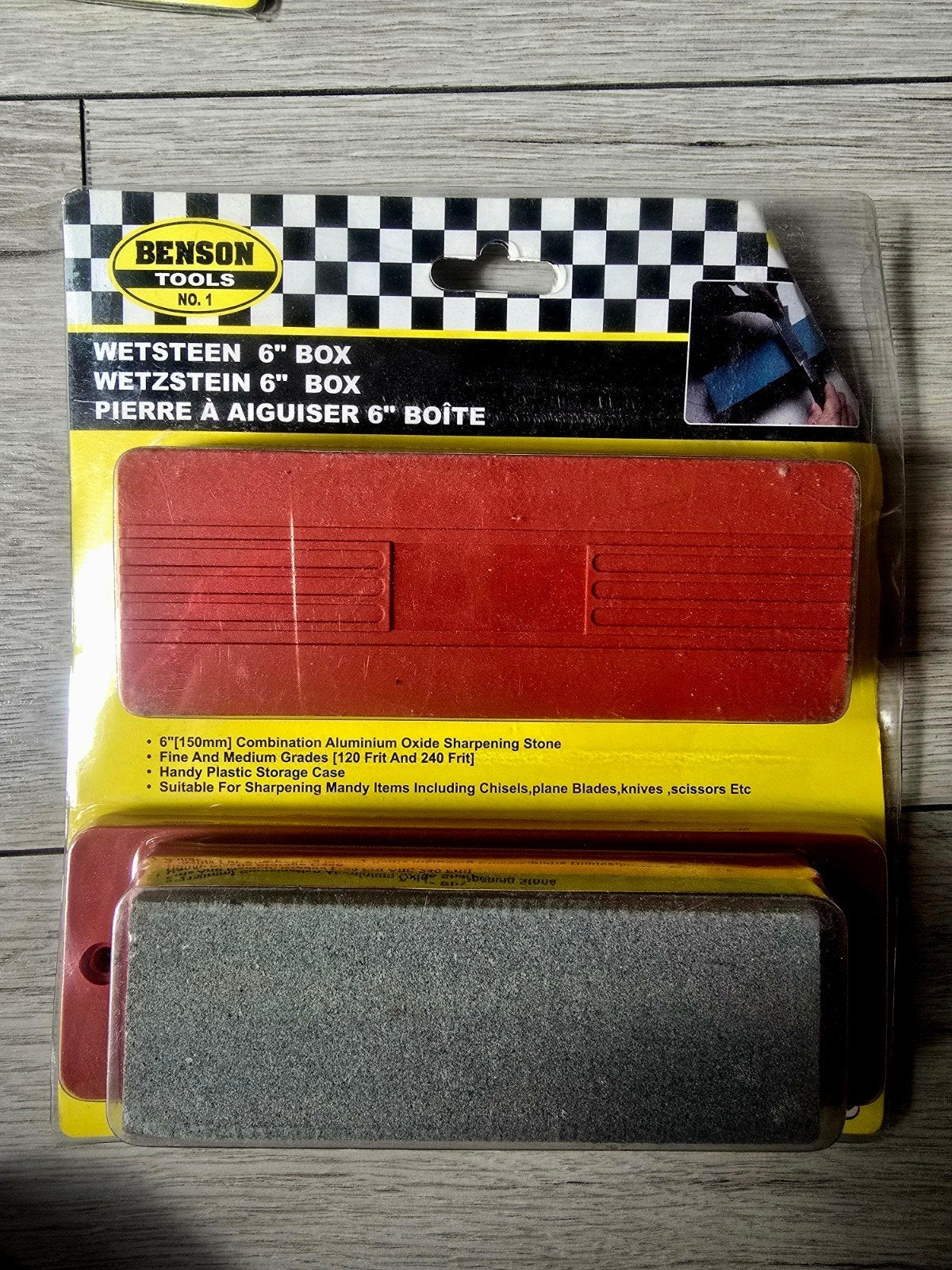 Benson Tools Whetstone 6" Box - Slijpsteen met doos, Ophalen of Verzenden, Nieuw, Overige typen, Overige merken