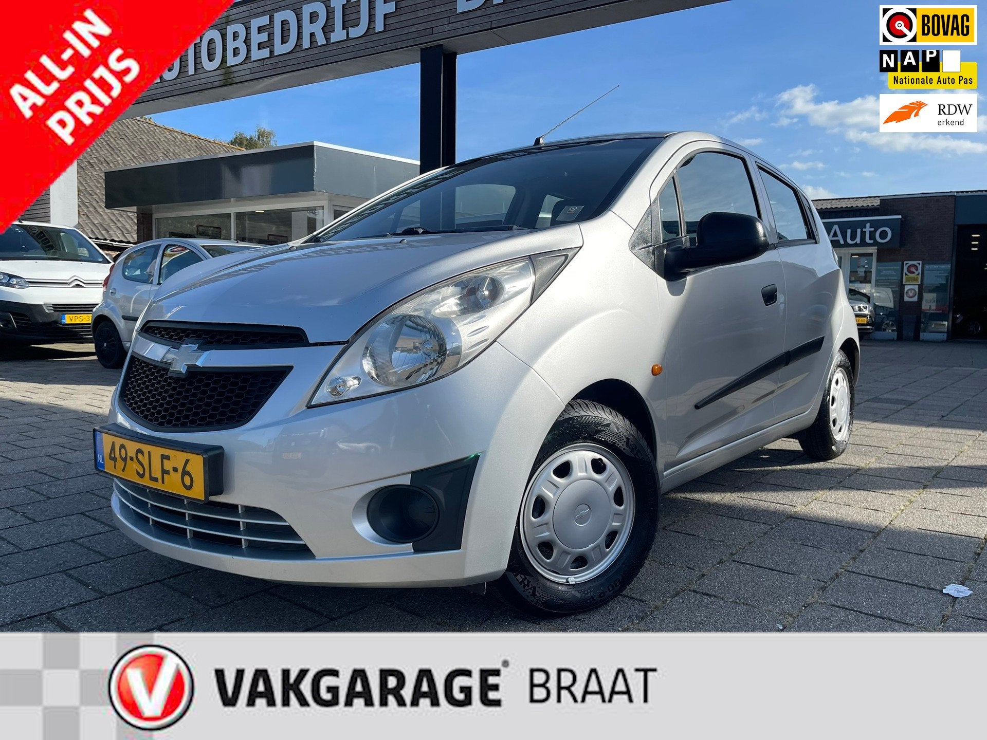 Chevrolet Spark 1.0 16V Bi-Fuel l AIRCO l APK l ALL-IN PRIJS, Auto's, Voorwielaandrijving, Euro 5, Stof, Huisgarantie