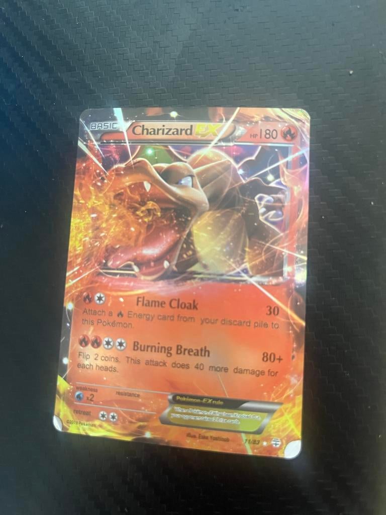 Charizard EX Pokémon Kaart - Zo goed als nieuw, Ophalen of Verzenden, Zo goed als nieuw, Losse kaart, Foil