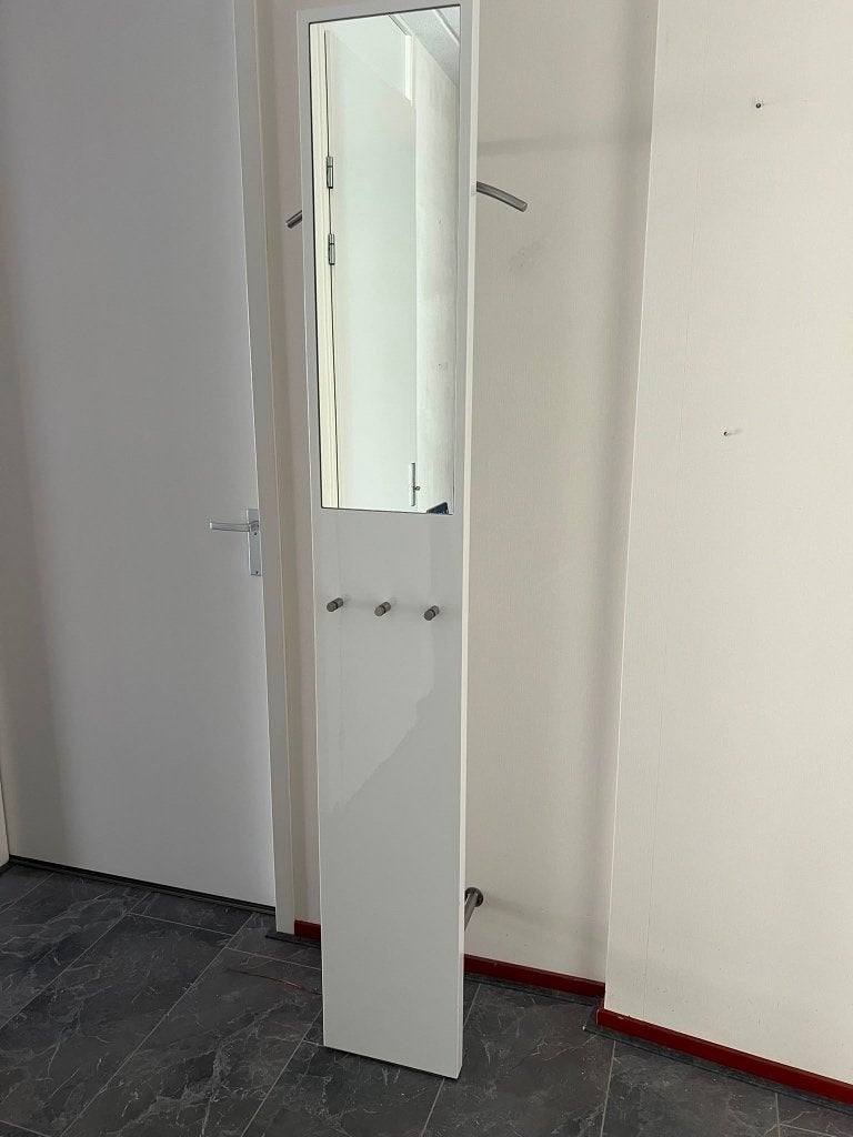 Staande kapstok/gaderobepaneel met spiegel, Overige materialen, Zo goed als nieuw, 150 tot 200 cm, Ophalen