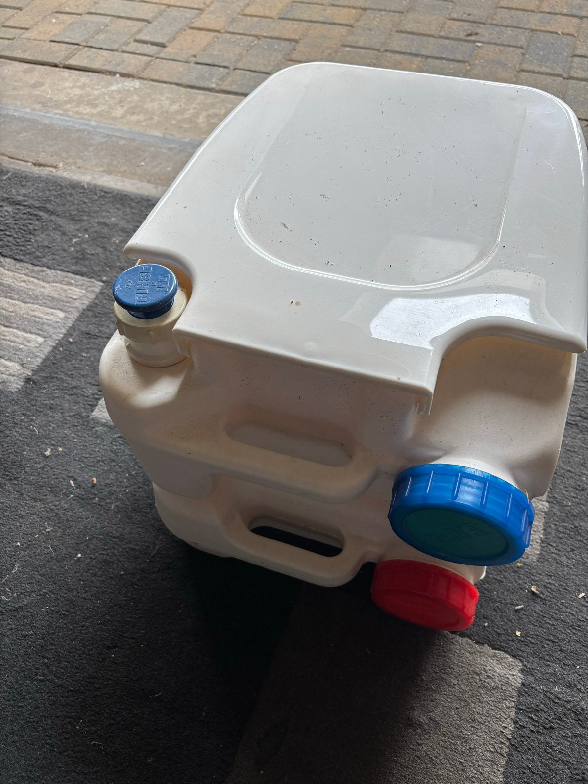 Draagbaar Camping Toilet, Ophalen, Gebruikt