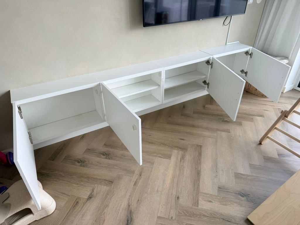 Ikea besta tv kast wit, Ophalen of Verzenden, Gebruikt