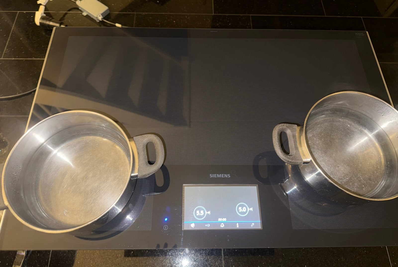 Siemens Free-induction kookplaat 80 cm, Ophalen, 4 kookzones, Zo goed als nieuw, Inbouw