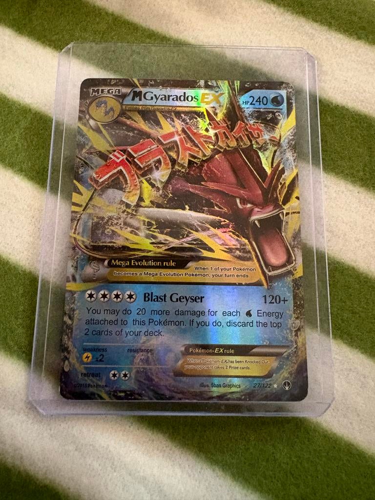 M Gyarados EX 27/122 (2016), Ophalen of Verzenden, Zo goed als nieuw, Losse kaart, Foil