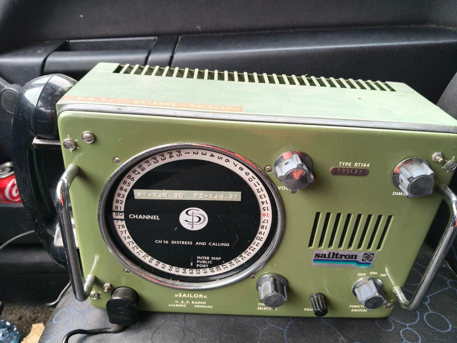 Vintage marifoon rt144 Sailor 46T Radio met Peilantenne, Ophalen of Verzenden, Gebruikt, Radio