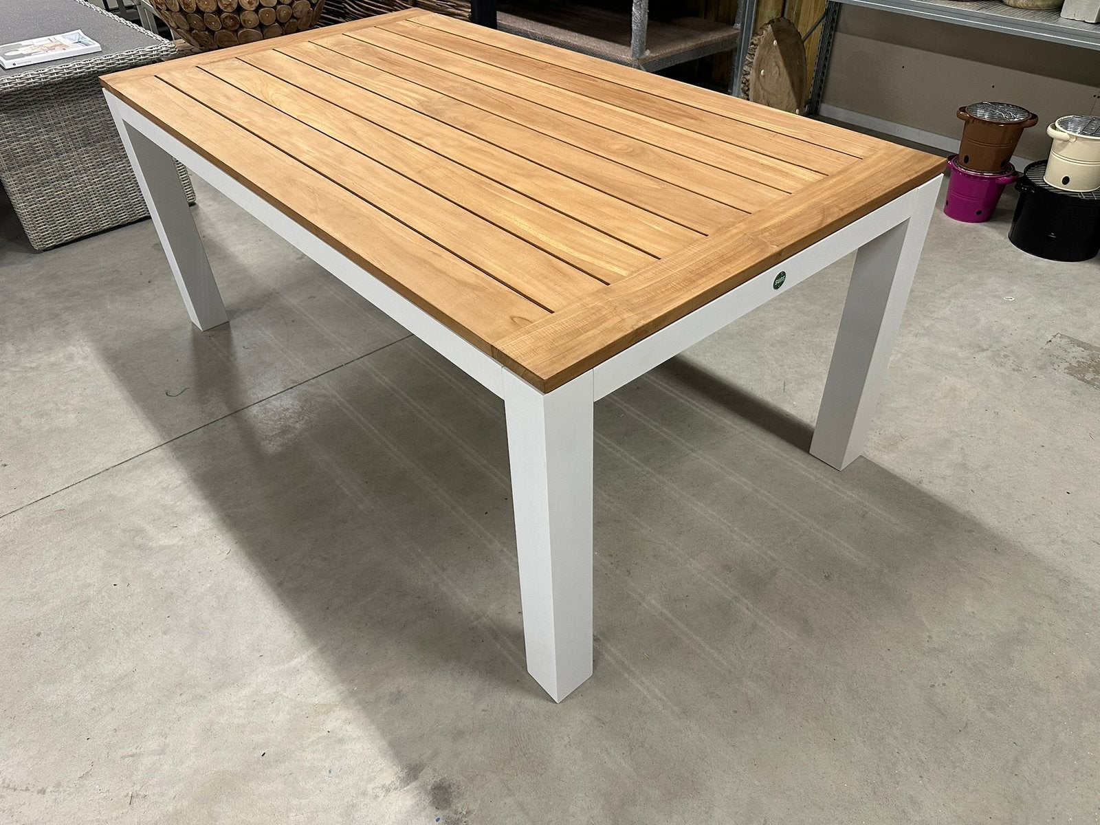 Suns Tuintafel – Aluminium Frame & Teakblad – 180 cm, Ophalen, Suns, Roystore.nl@gmail.com, Roystore