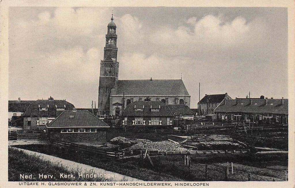703-358-013 Ned Herv Kerk Hindeloopen, Ophalen of Verzenden, Voor 1920, Friesland