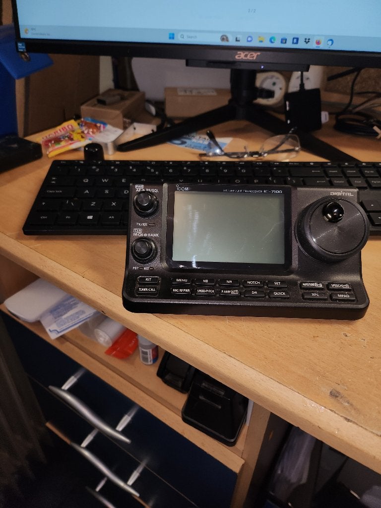 Icom IC-7100 all mode Transceiver HF/6/2/70 D-star, Ophalen of Verzenden, Gebruikt, Zender en Ontvanger