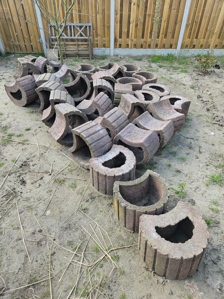 Plantenbak / muur blokken / 11st - 30cm x 50cm, Tuin en Terras, Bielzen en Borders, Ophalen, Nieuw, Minder dan 100 cm, Minder dan 25 cm