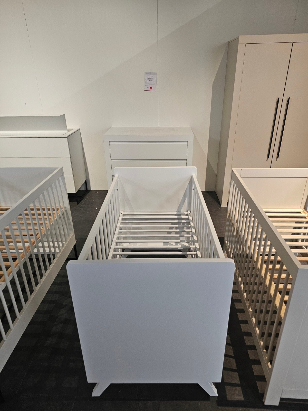 Bopita Anne ledikant 60x120 en commode, wit, Kinderen en Baby's, Kinderkamer | Complete kinderkamers, Ophalen, Zo goed als nieuw