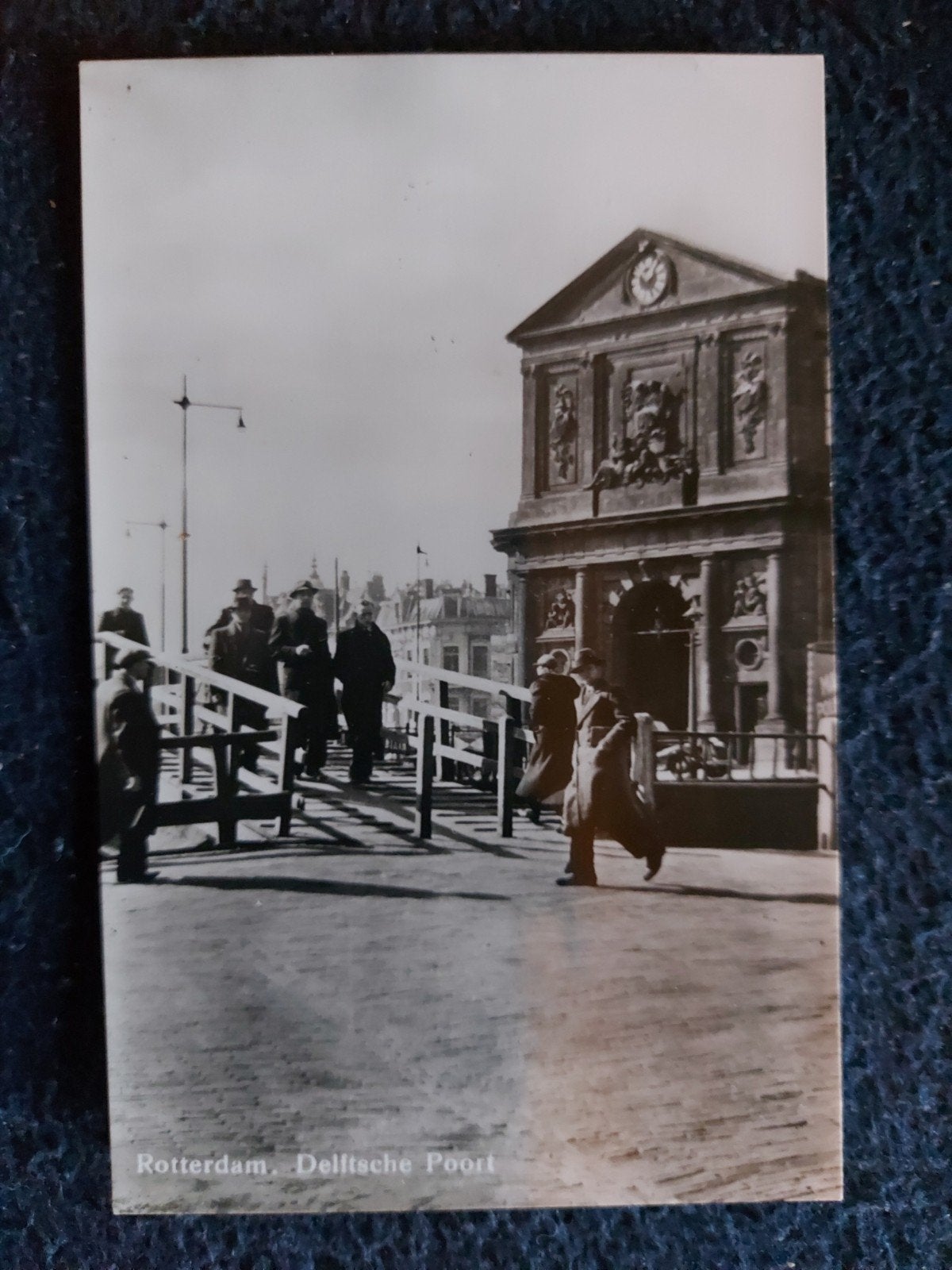 Oude ansichtkaart Rotterdam, Delftsche Poort, Ophalen of Verzenden, Voor 1920, Gelopen, Zuid-Holland
