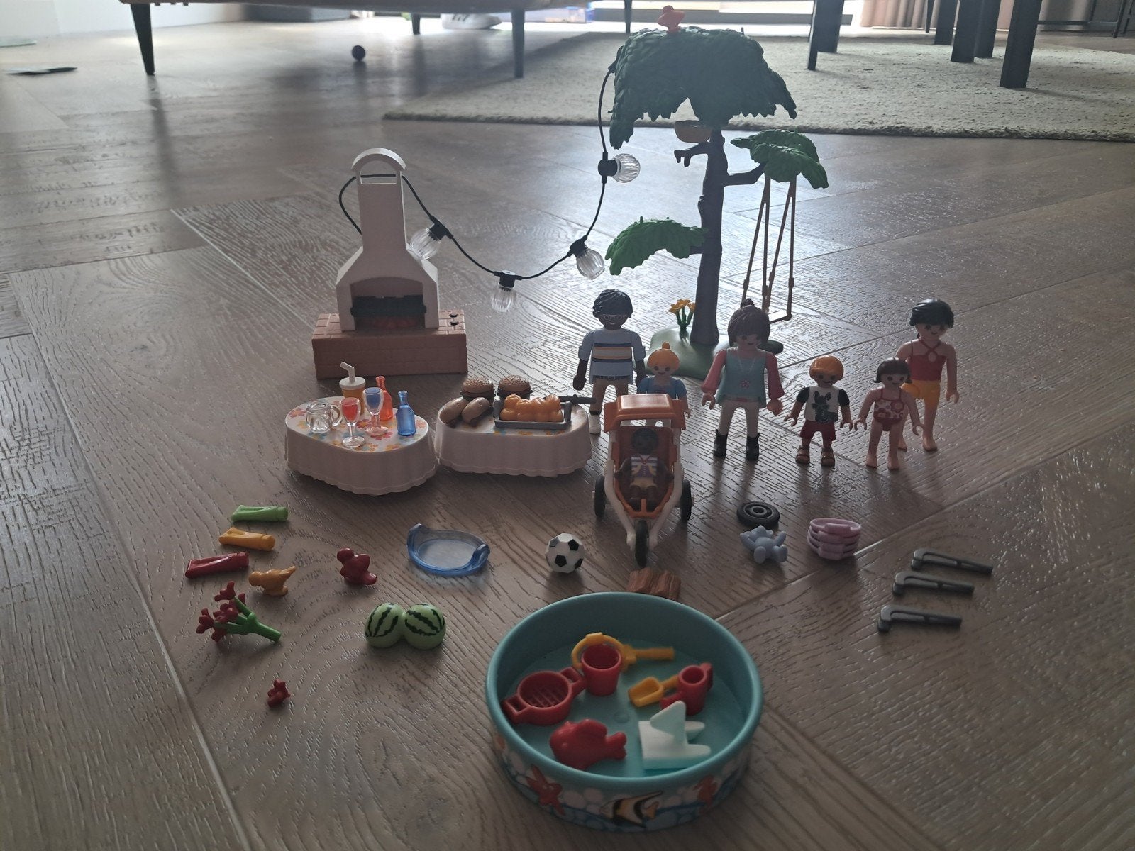 playmobil city life 4-10 9272 Tuinfeest / BBQ, Kinderen en Baby's, Ophalen, Complete set, Overige typen, Zo goed als nieuw