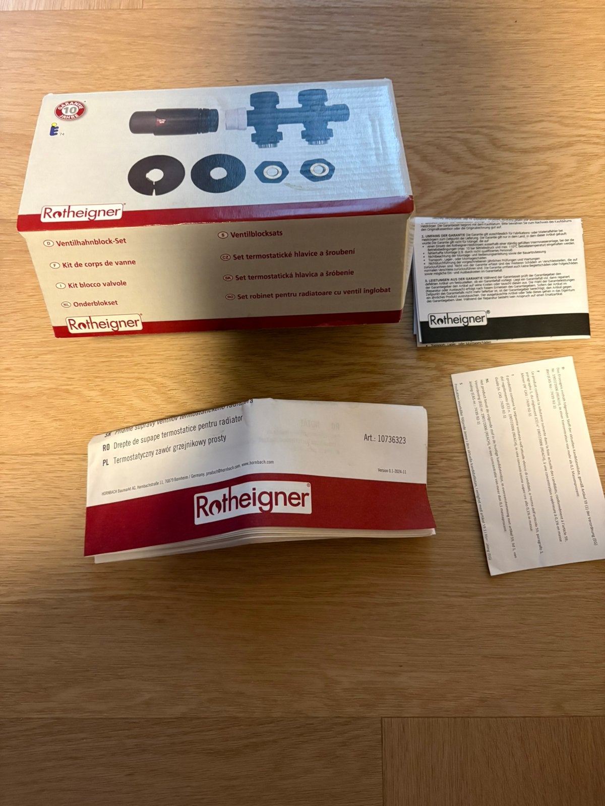 Onderdelen ROTHEIGNER Thermostatische onderblokset compleet, Doe-het-zelf en Verbouw, Minder dan 4 cm, Overige materialen, Nieuw