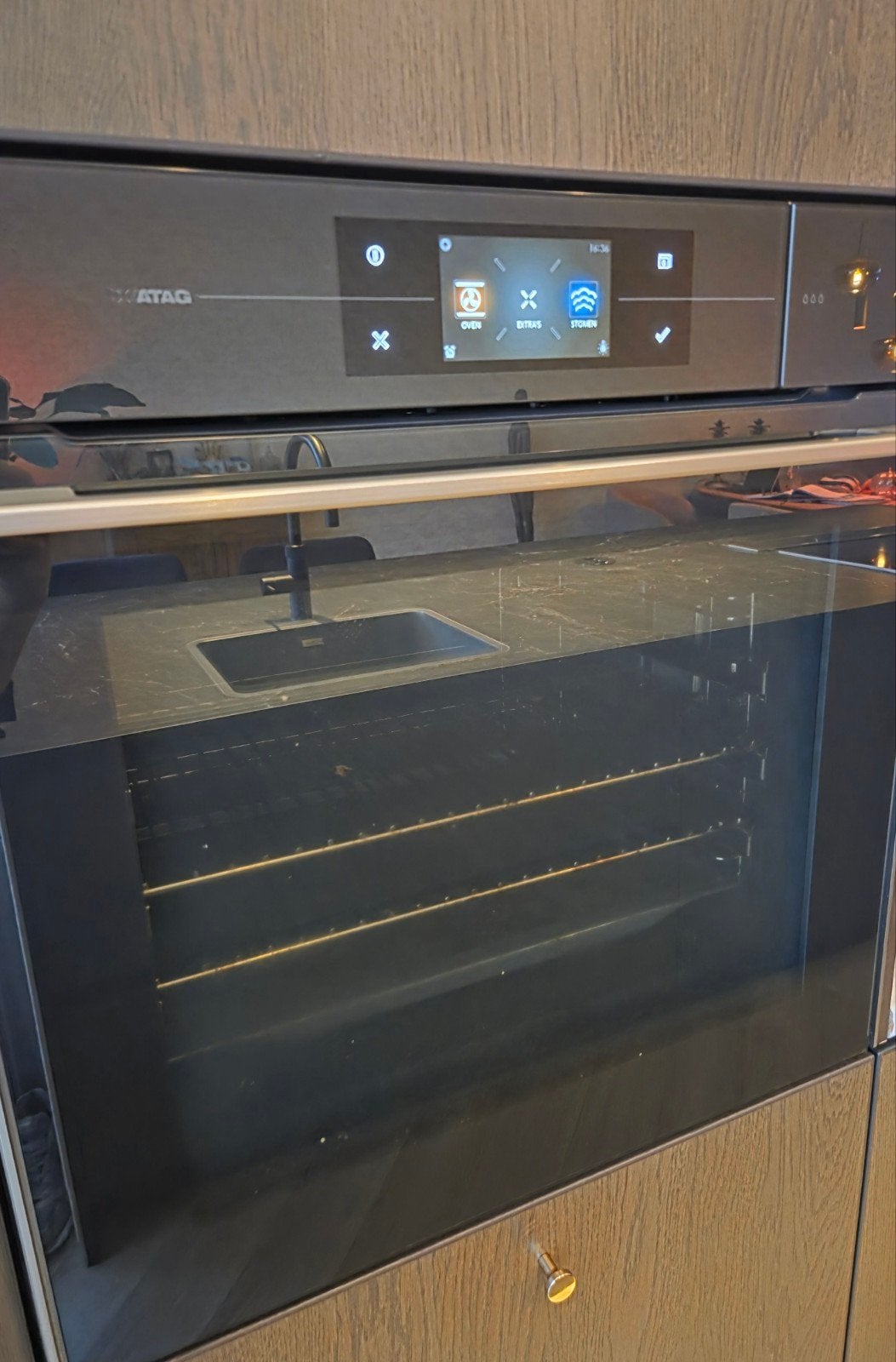 ATAG Inbouw Stoomoven, Ophalen, Hete lucht, Zo goed als nieuw, Stoomoven