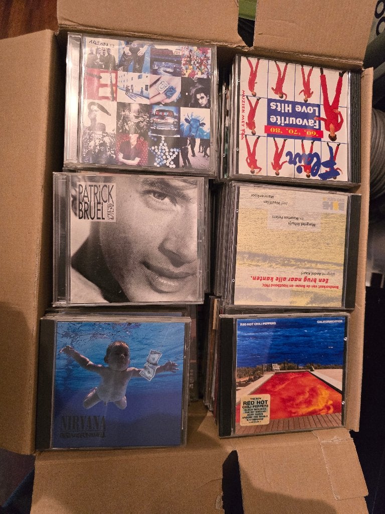 Grote doos vol met CD's (> 200), Ophalen, Gebruikt, Overige genres, Overige typen