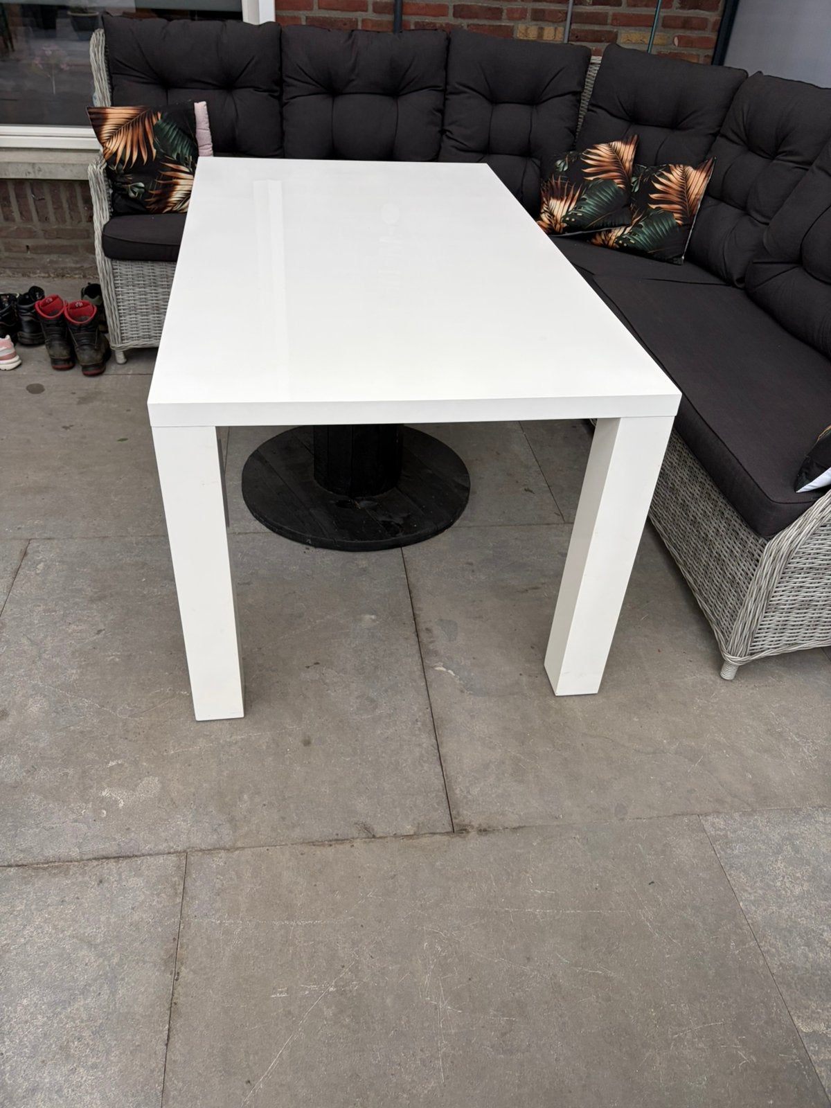 Gratis eetkamertafel, Ophalen, Gebruikt, Rechthoekig, Hout