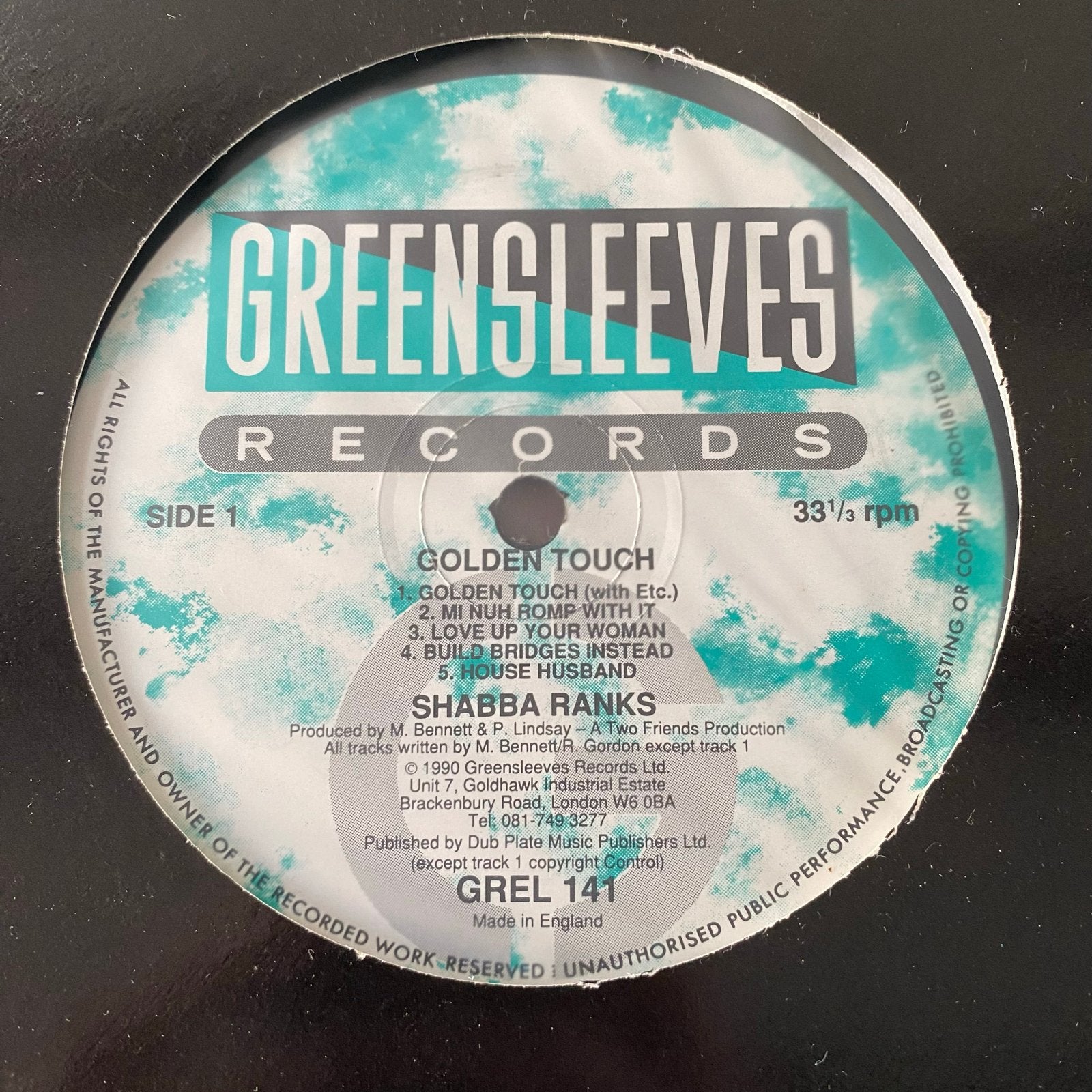 Shabba Ranks - Golden Touch (Greensleeves Records), Originele persing, Ophalen of Verzenden, Gebruikt, 12 inch