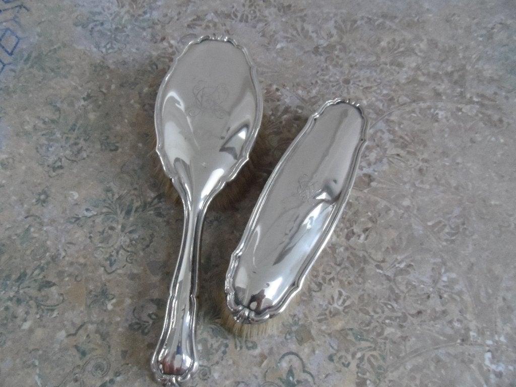 Zilveren borstels., Ophalen of Verzenden, Zilver
